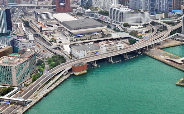Aerial view of Hong Kong Coliseum (2012)
